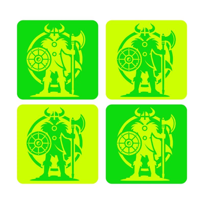 Nordischer Wikinger Silhouette