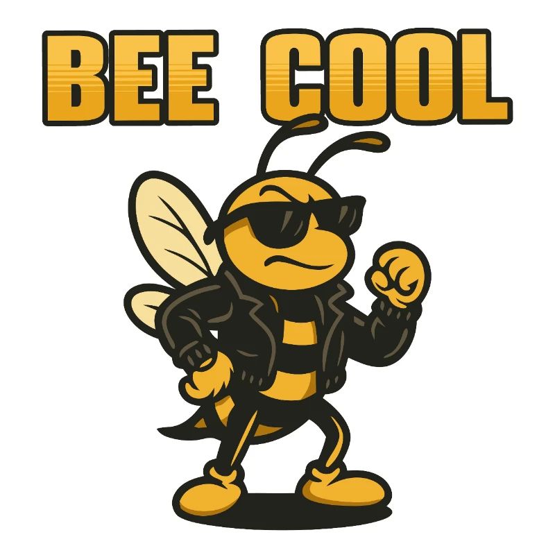Bee Cooler Biker bi in Lederjacke