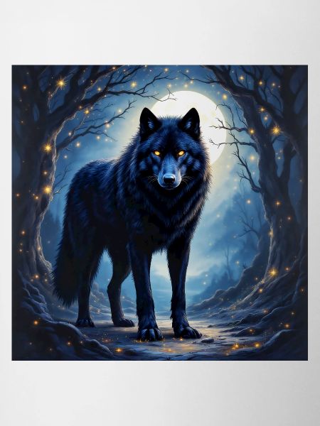 Power Animal Black Wolf