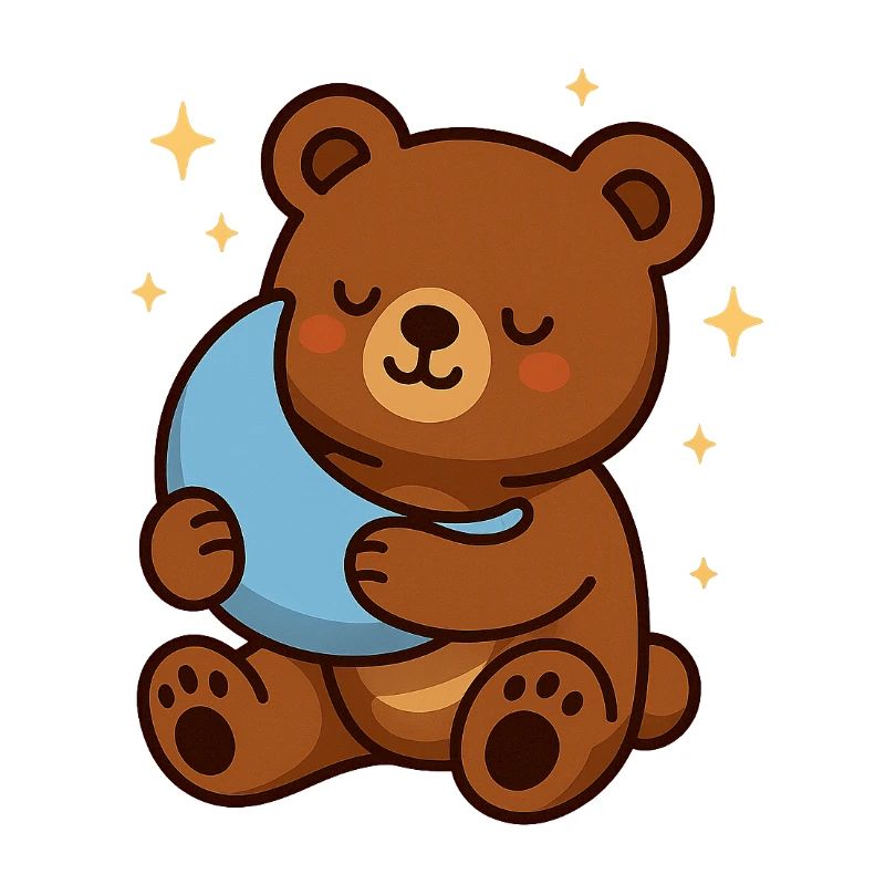 Rêve de lune de l’ours câlin