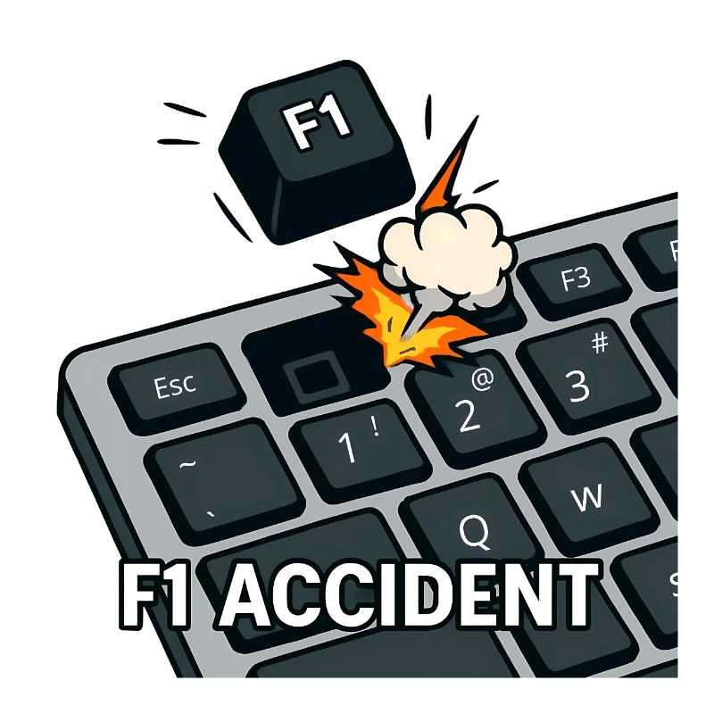 F1 accident - funny pun