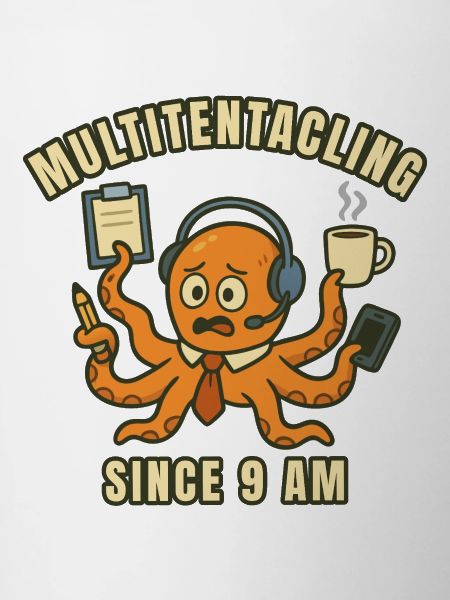 Multitasking Octopus at 9 a.m.
