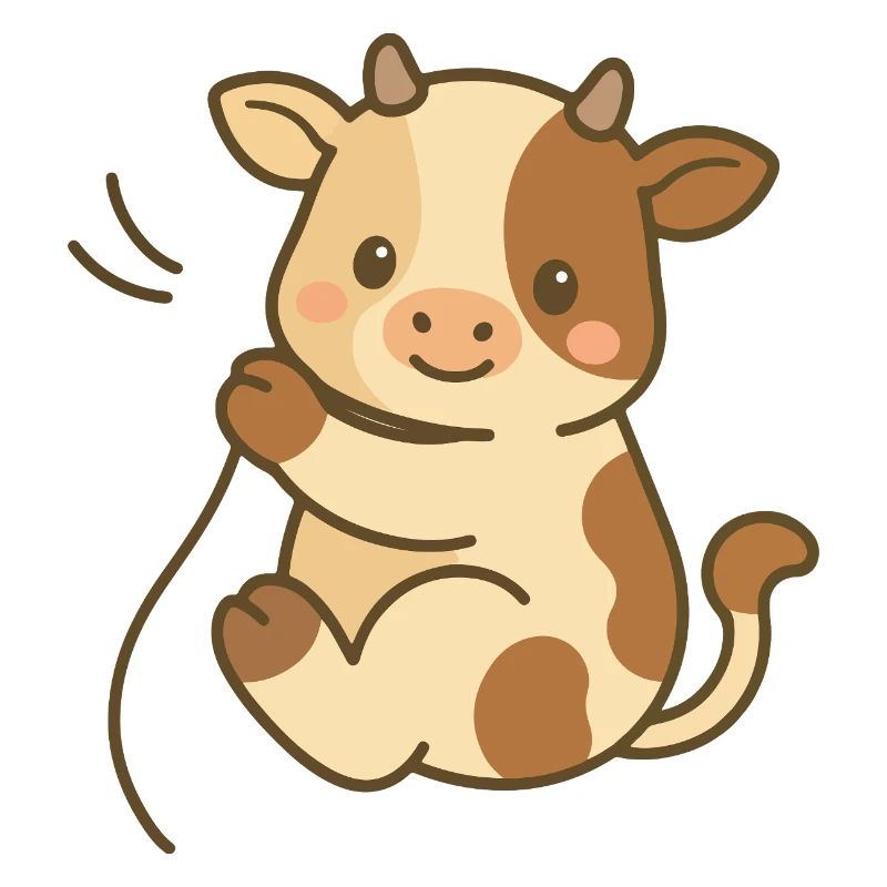 Cuddly Calf Charm