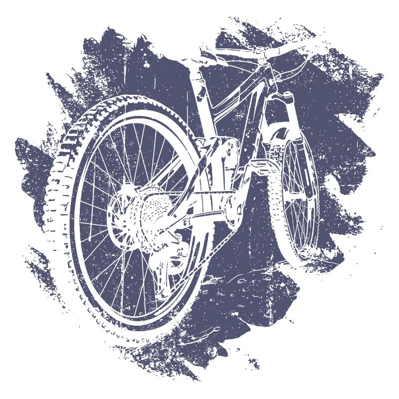 Retro Bicycle Gear Illustration