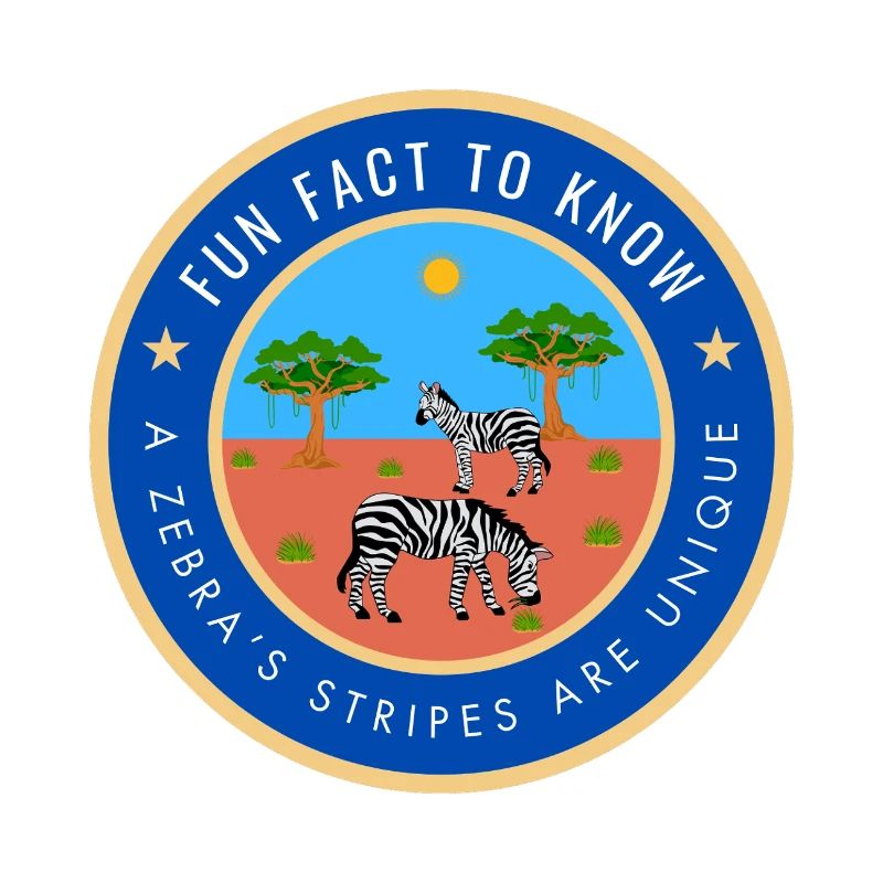 A zebra's stripes are unique