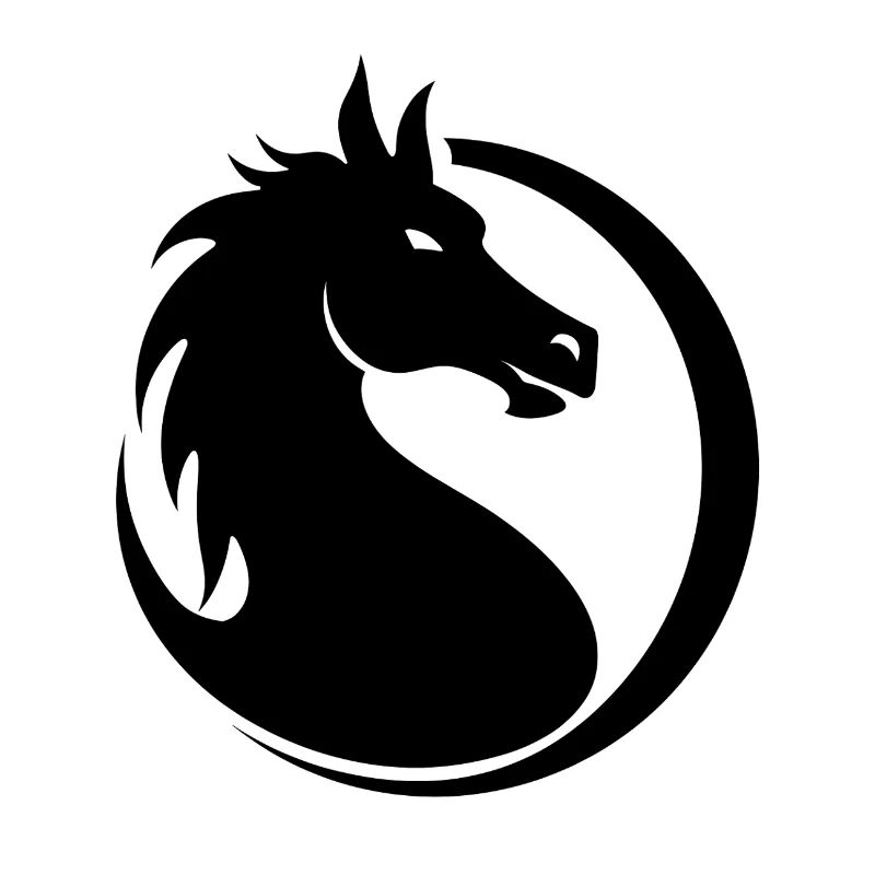 Emblème du cheval dragon – Force mystique