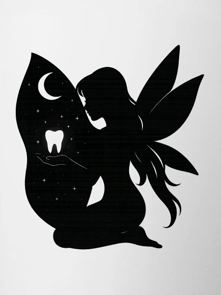 Moonlit Night Fairy Silhouette