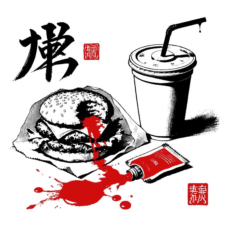 Expression de la calligraphie à l’encre de sang