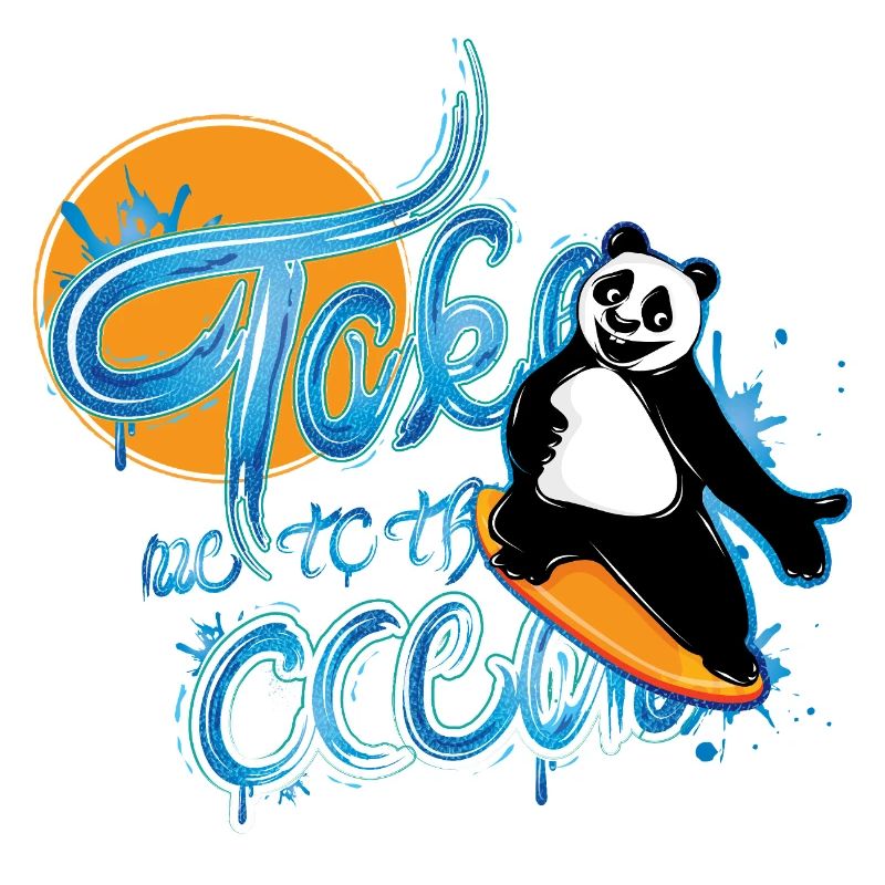 Panda Surfer – Emmenez-moi à l’océan