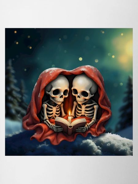 Magical Winter Moments: Two Skeletons