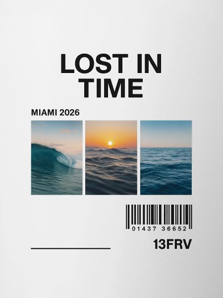 Lost Time: Miami Waves Triptych