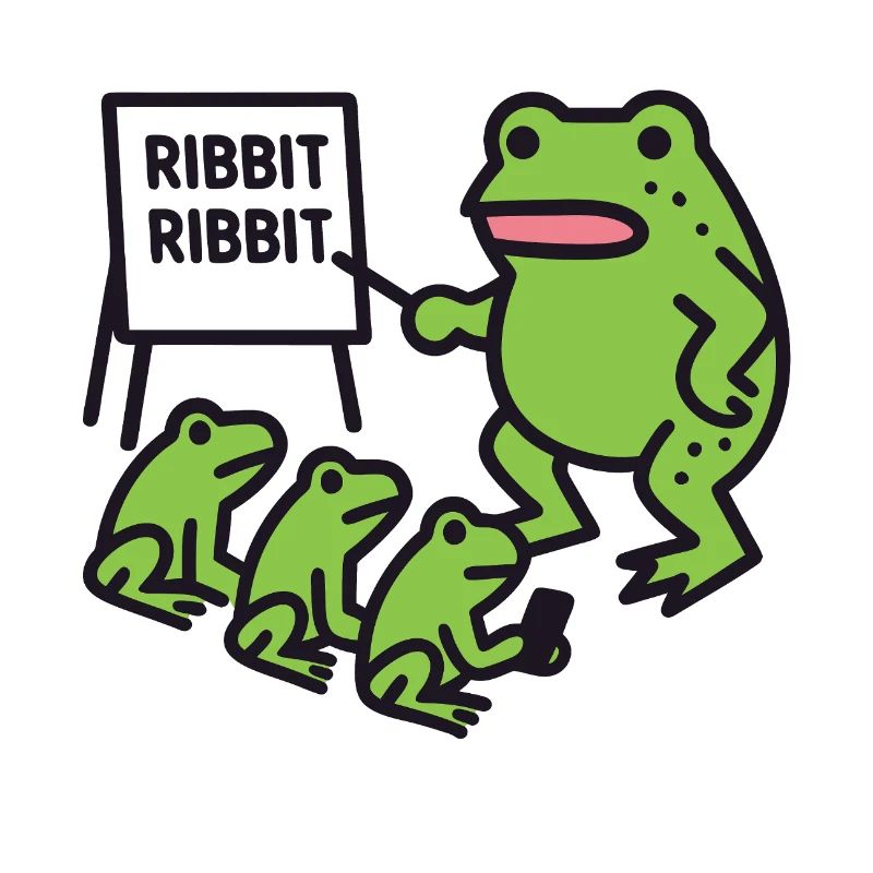Frog Teaching with Ribbit Phrase