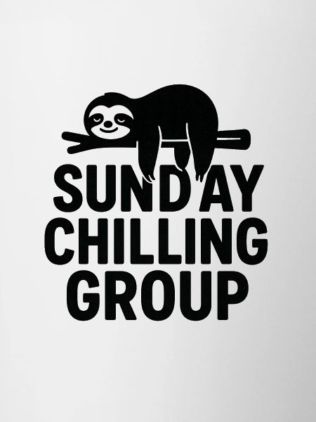 Sunday Chilling Group Funny Sloth