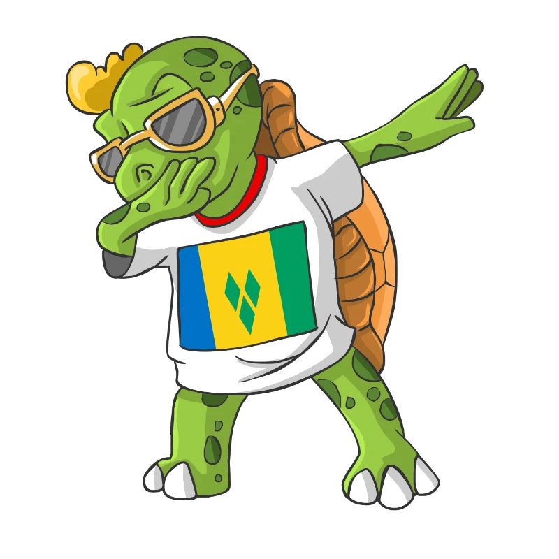 St. Vincent and the Grenadines Dabbing turtle