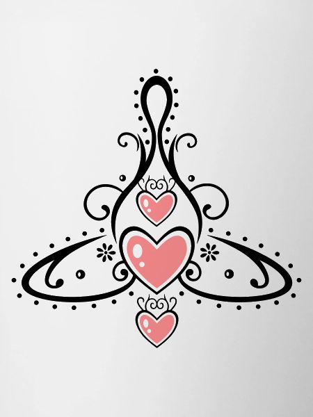 Keltisches Symbol, Mutter mit drei Kindern.