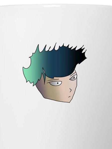 Anime boy with green hair