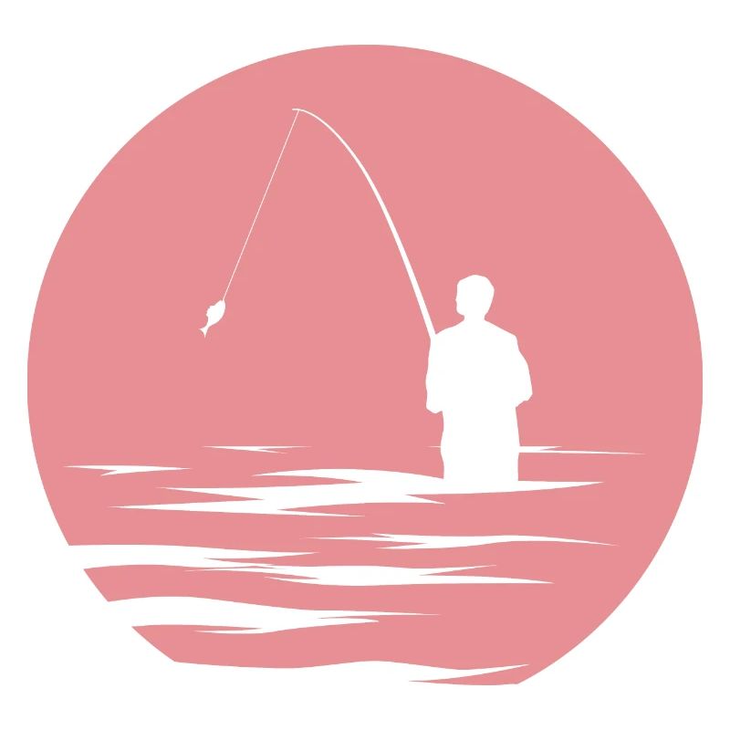 Pêcheur, Lac, Soleil Du Soir, Mer, Poisson, Symbole Nature