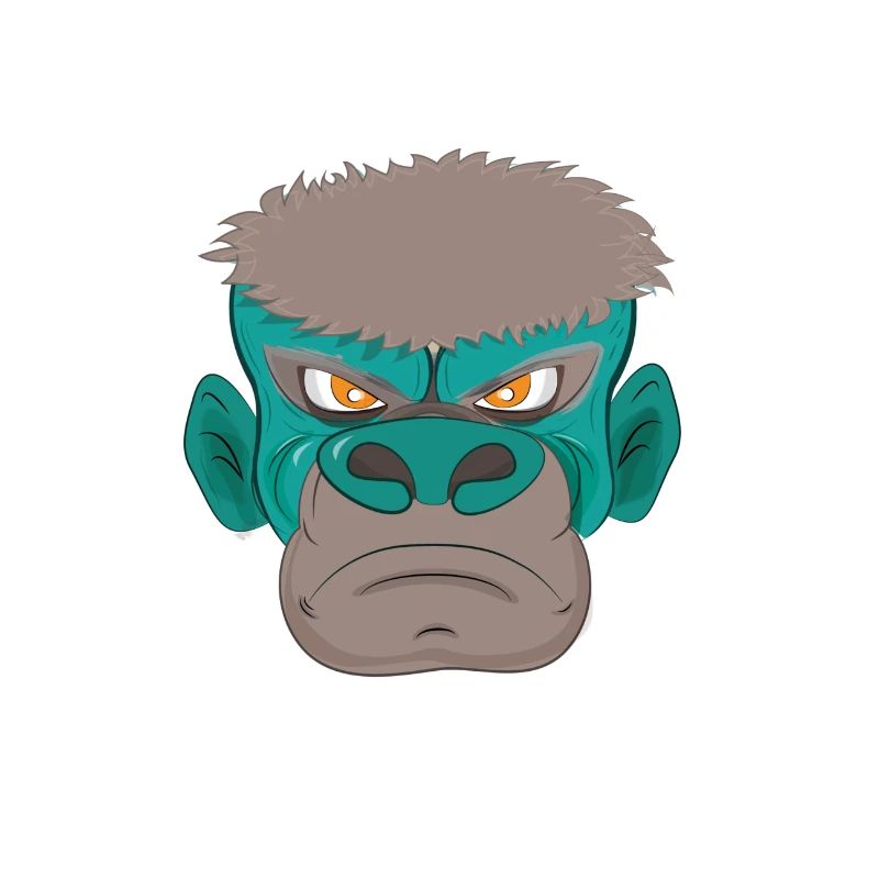 Wütender Gorilla