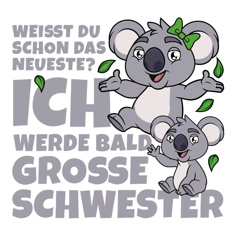 Bald Große Schwester Koala Geschwister Mädchen