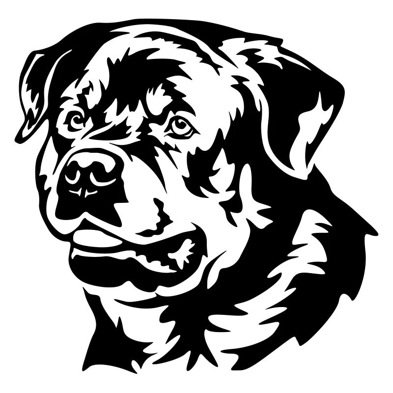 Tête de Rottweiler