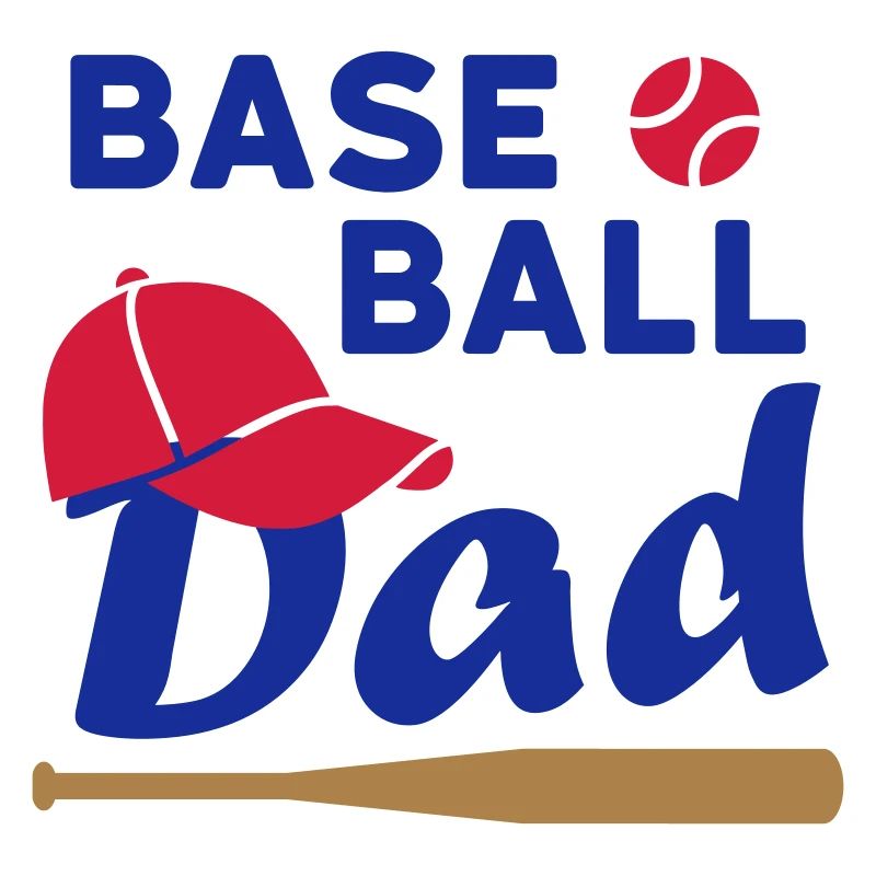 Baseball dad (game ball, baseball cap, baseball sc