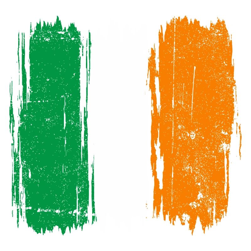 Drapeau italien coups de pinceau