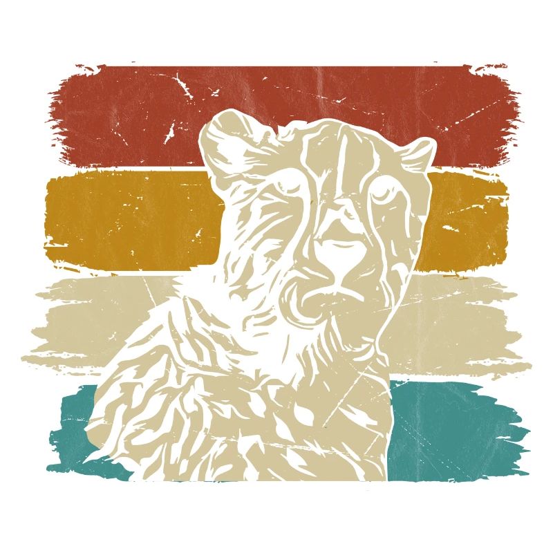 Guépard faune rétro