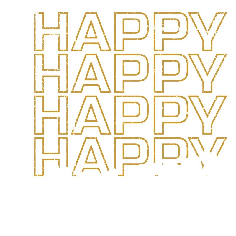 Golden Happy New Year Neon Script