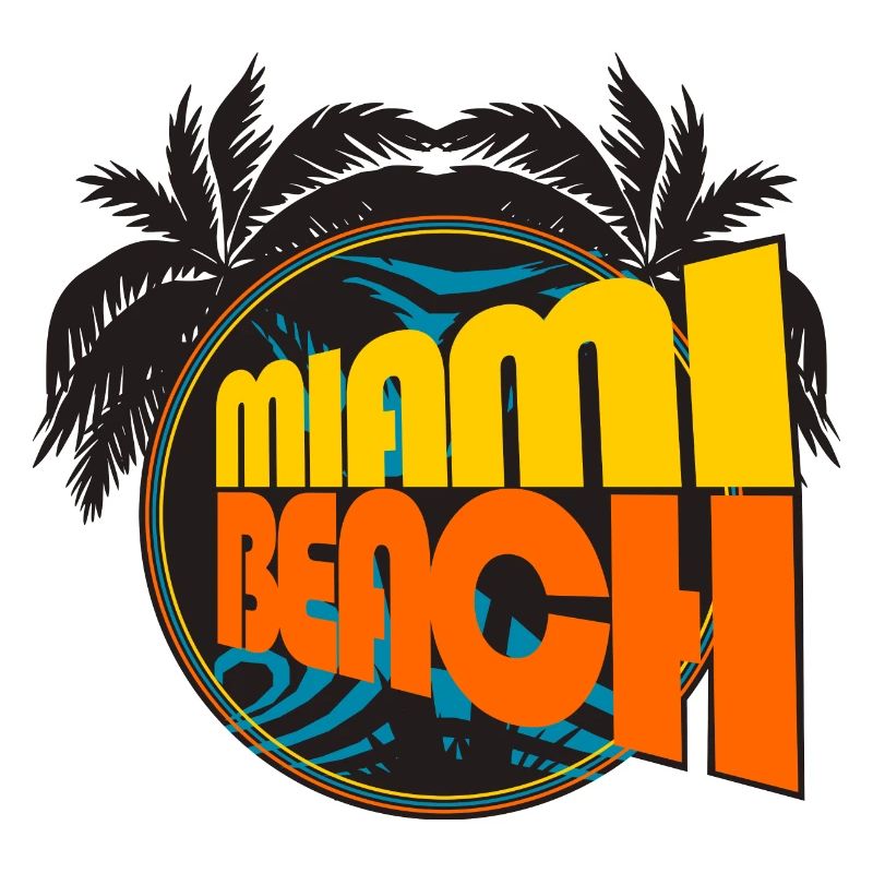 Miami Beach Retro Palms