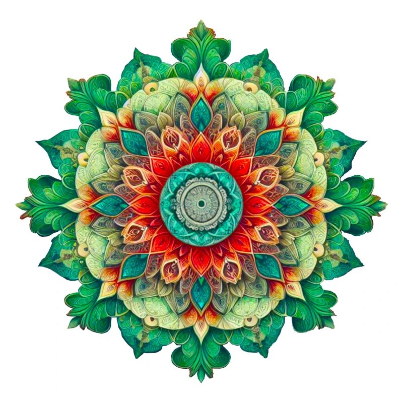 Mandala de Fleurs Kaléidoscope