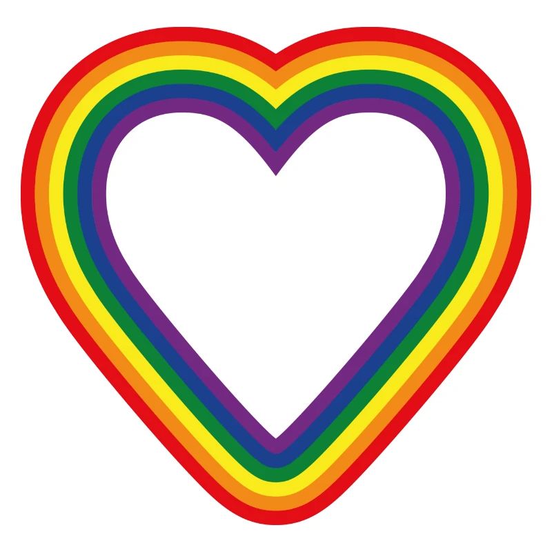Herz Regenbogen Symbol LGTBQ+ Community
