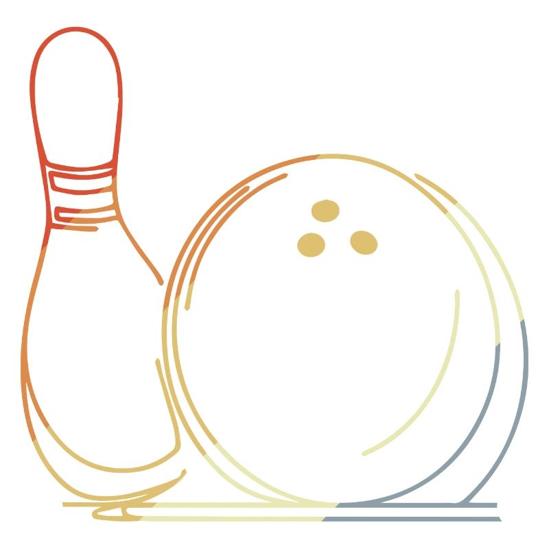 Bowling Ball and Pin Sketch