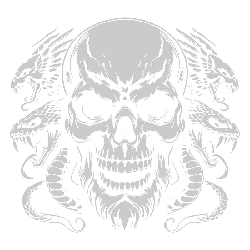 Skull with snake ring