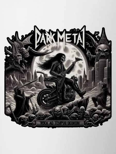 Dark Metal Motorcycle Skeletons