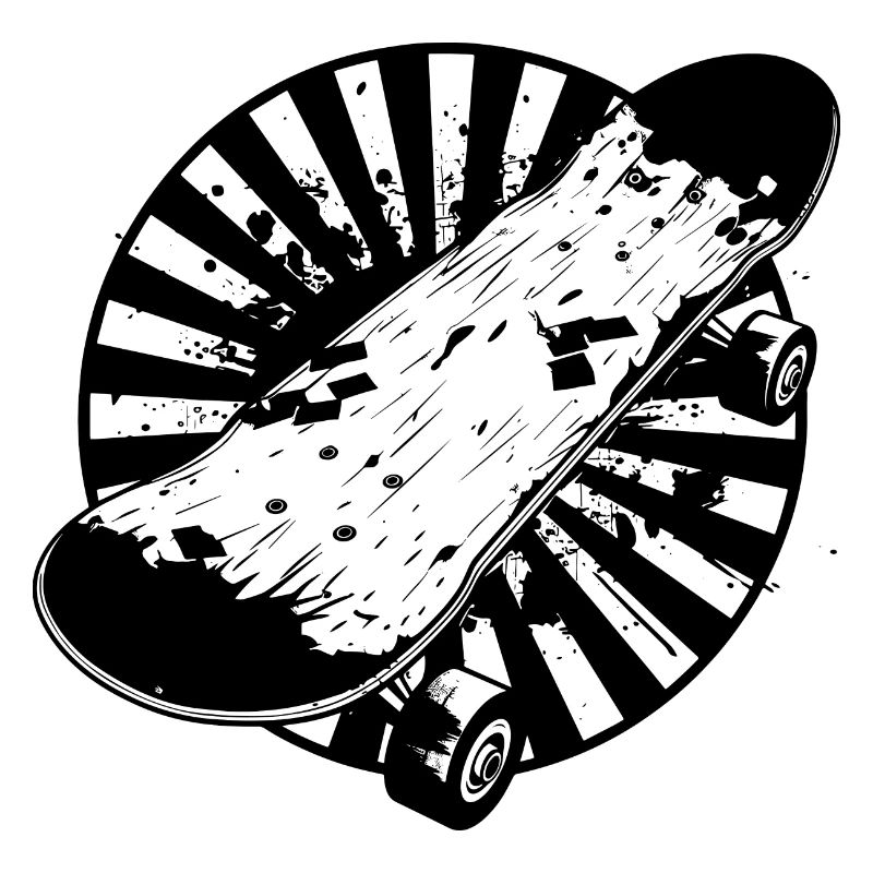 Skateboard Drawing