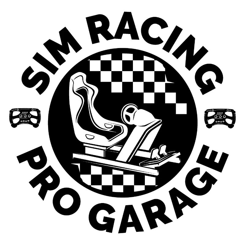 Simracing Pro Emblem Sim Racer Gaming Icon Logo