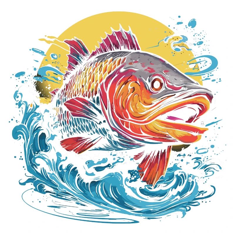 Fischerei Illustration