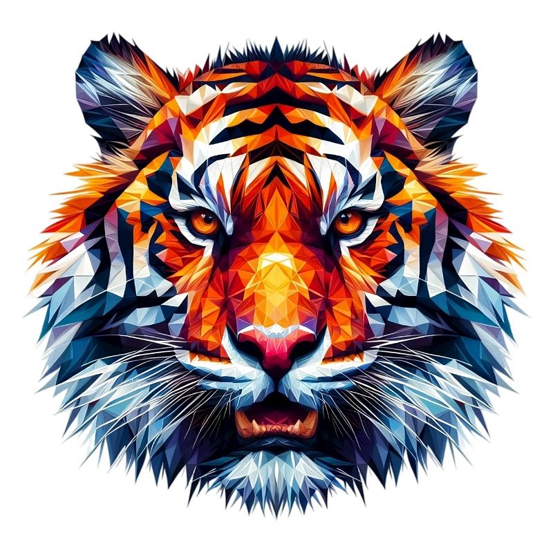 Polygonaler Tiger
