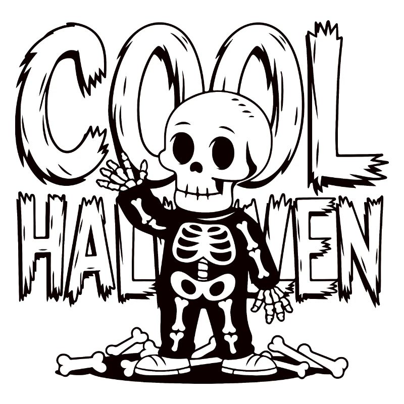 Cool Halloween Skeleton