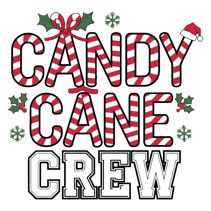 Festive Candy Cane Crew Christmas