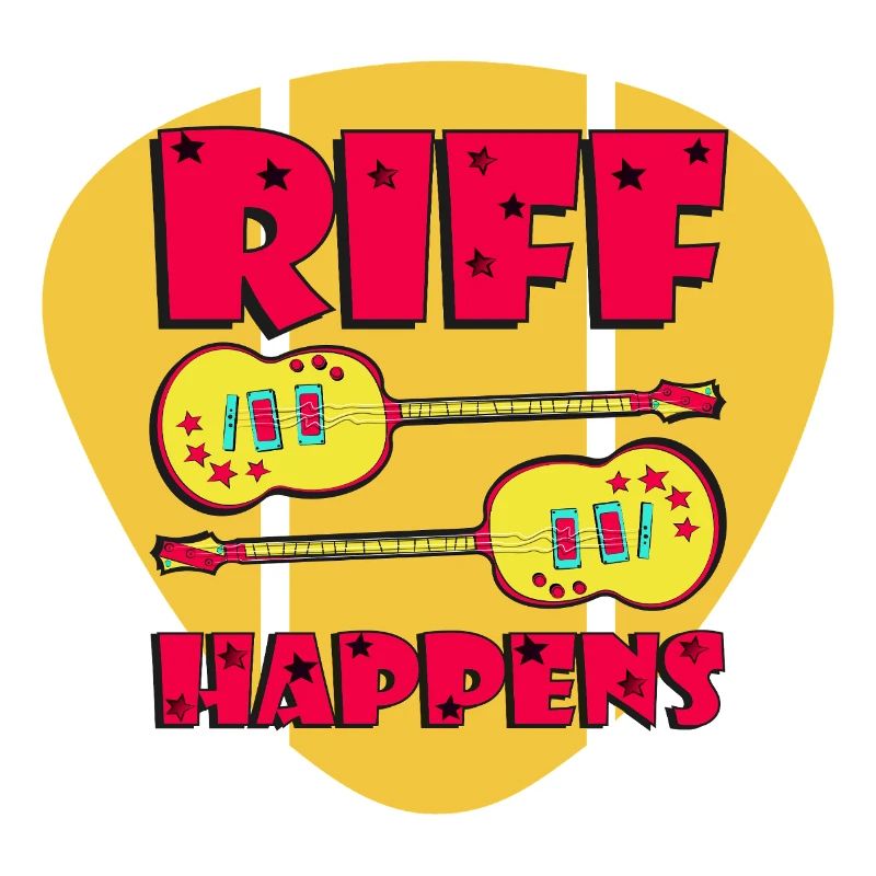 Riff Happens - Funny Comic-Style Guitars
