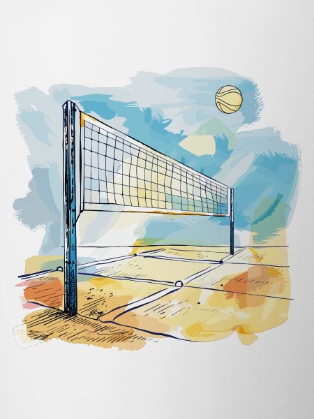 Terrain de volley-ball