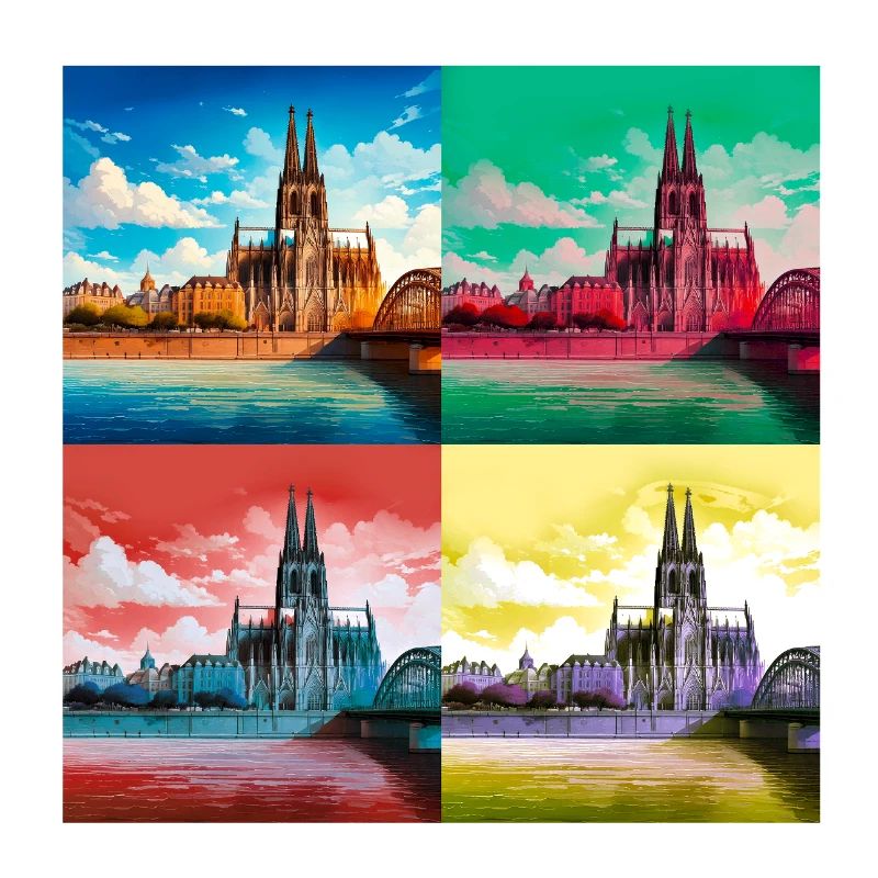 Cathédrale de Cologne,Cathédrale,Cologne,Coeurs,Peinture,Warhol