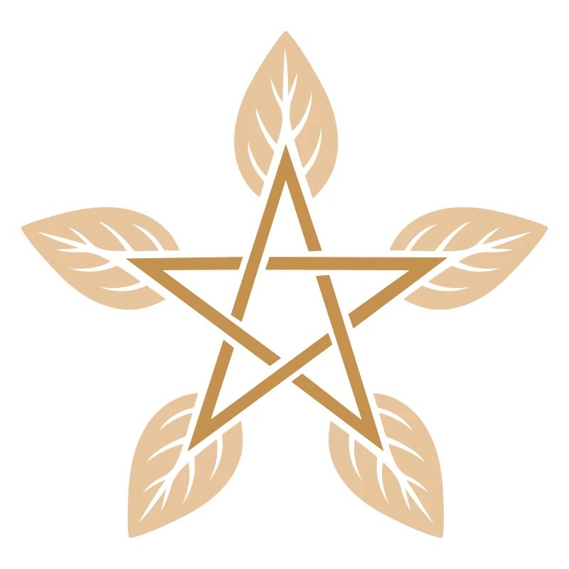 Leaf Pentagram - Nature & Elemental Magic