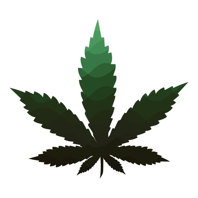 green marijuana leaf