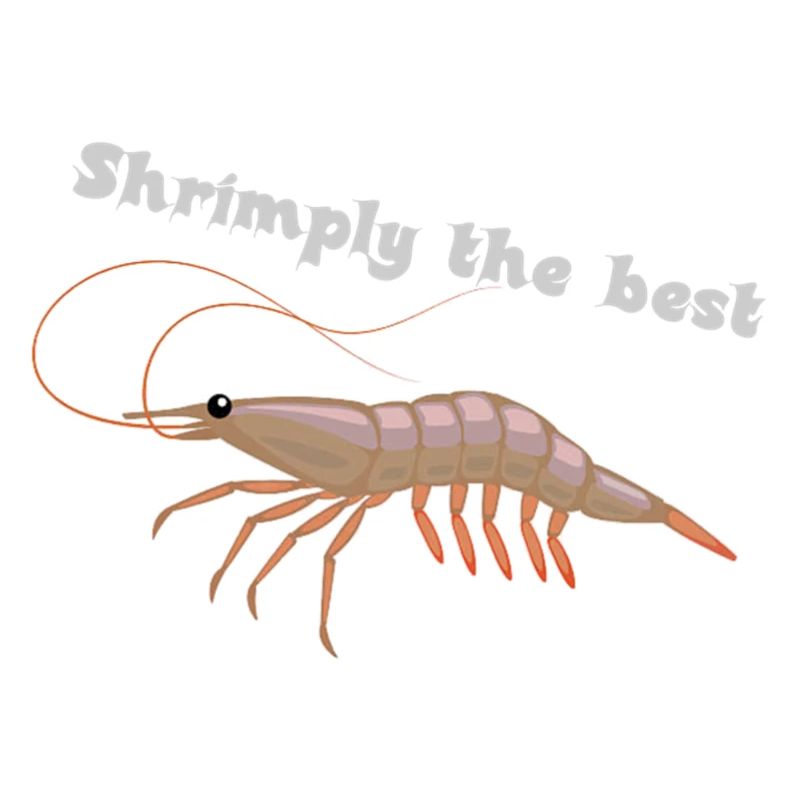 Shrimp with saying