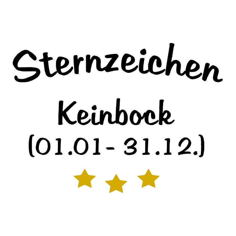 Sternzeichen Keinbock - Witziges Sternzeichen