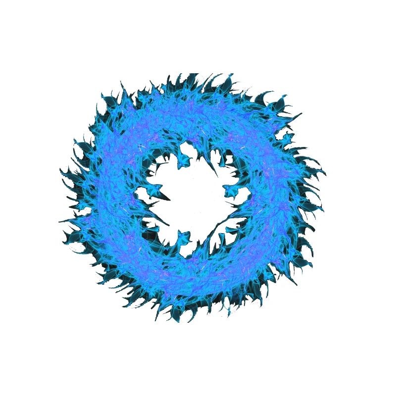 Blauer Feuerring