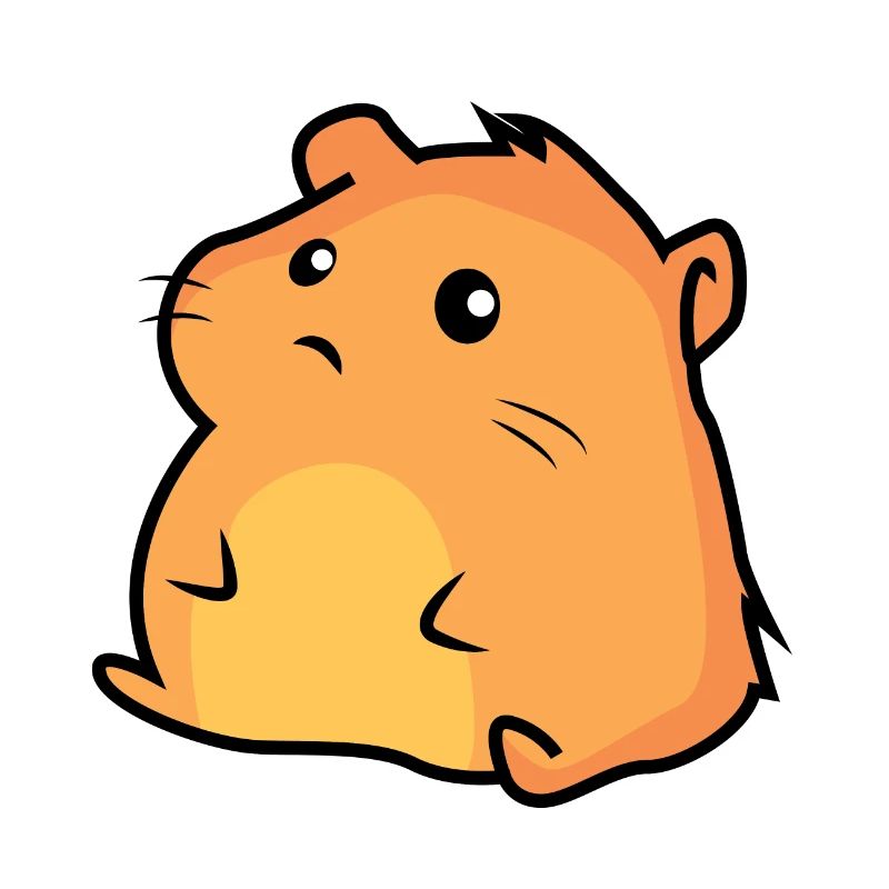 Petit hamster potelé