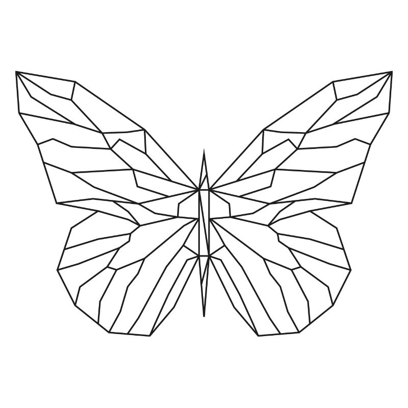 Geometric Butterfly Sticker